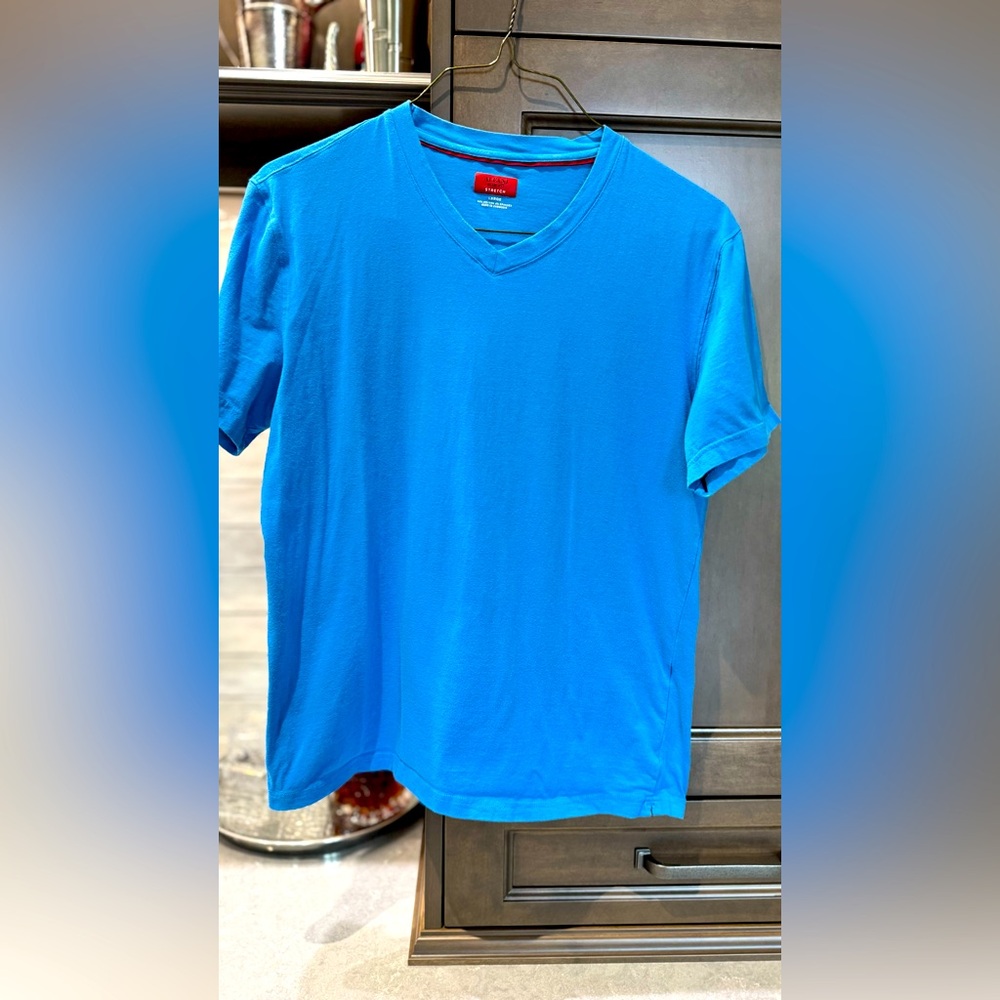 Alfani Electric Blue V-Neck Tee
